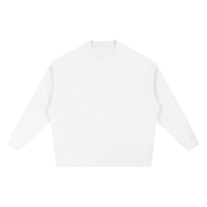 Knitted Round Neck Oversize Sweatshirt - Gorilian