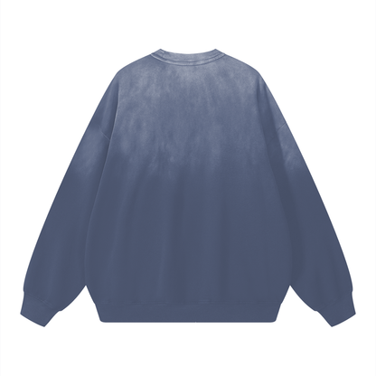 Sunfade Drop-Shoulder Cotton Sweatshirt - Gorilian