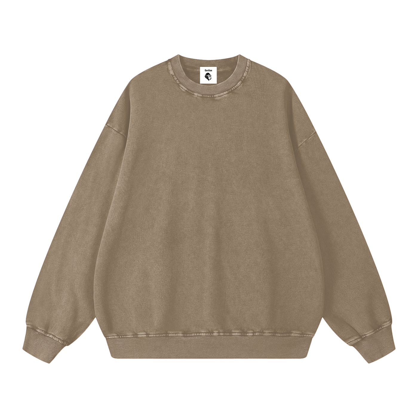 Snow Washed Oversized Sweatshirt - Gorilian