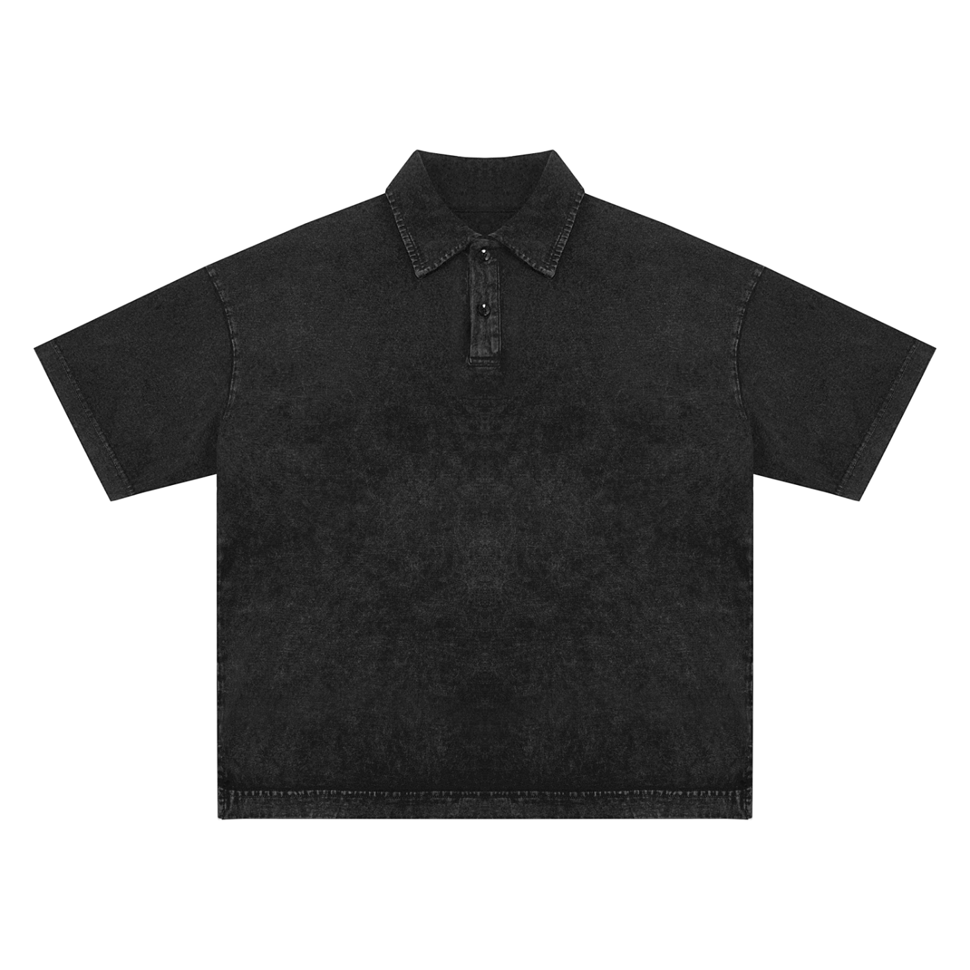 Heavyweight Snow-Washed Polo T-Shirt - Gorilian