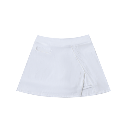 High-Waist Pocketed A-Line Skirt - Gorilian