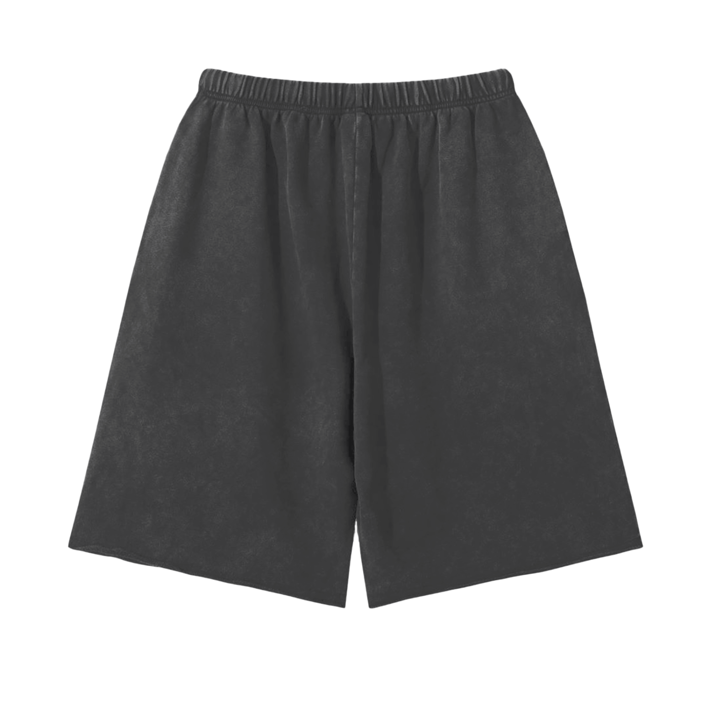 Snow Washed Raw Hem Shorts - Gorilian