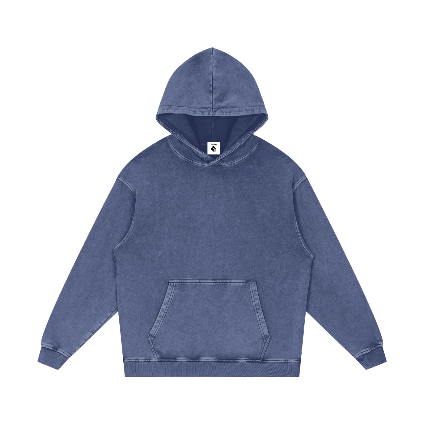 Snow Washed Loose Cotton Hoodie - Gorilian