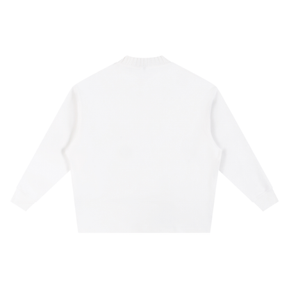 Knitted Round Neck Oversize Sweatshirt - Gorilian