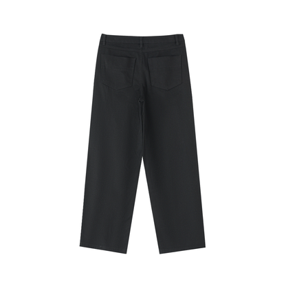 Heavyweight Cotton Straight-Leg Pants - Gorilian