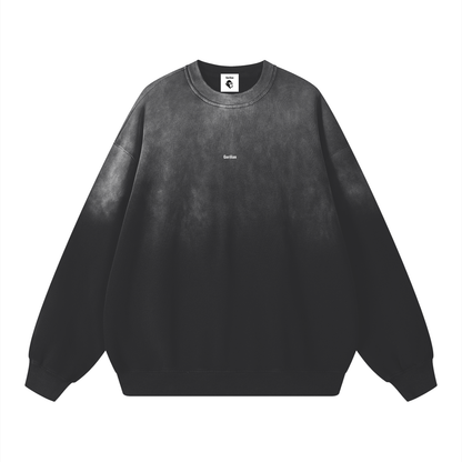 Sunfade Drop-Shoulder Cotton Sweatshirt - Gorilian