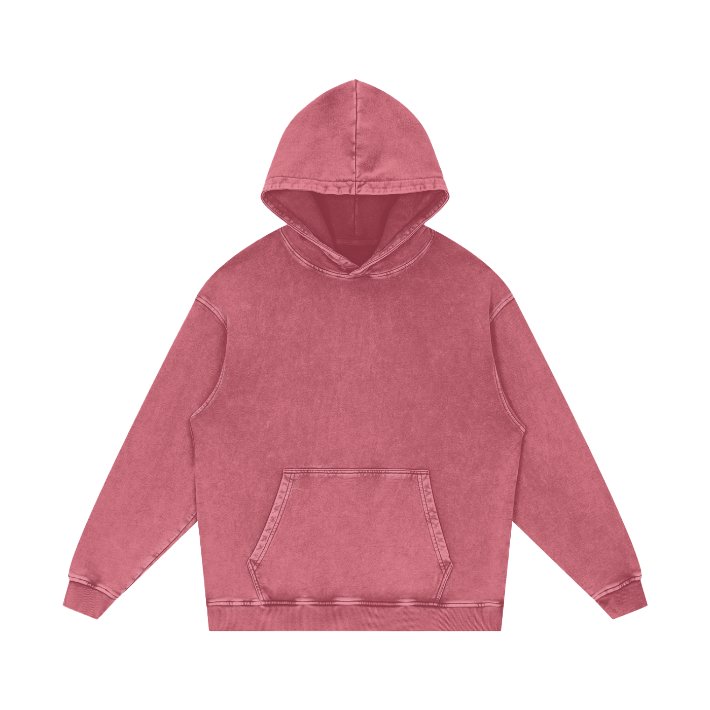 Snow Washed Loose Cotton Hoodie - Gorilian