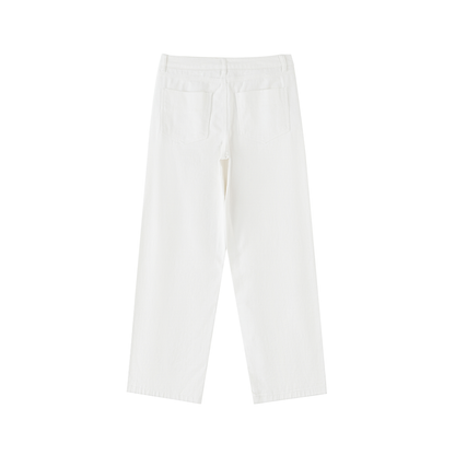 Heavyweight Cotton Straight-Leg Pants - Gorilian
