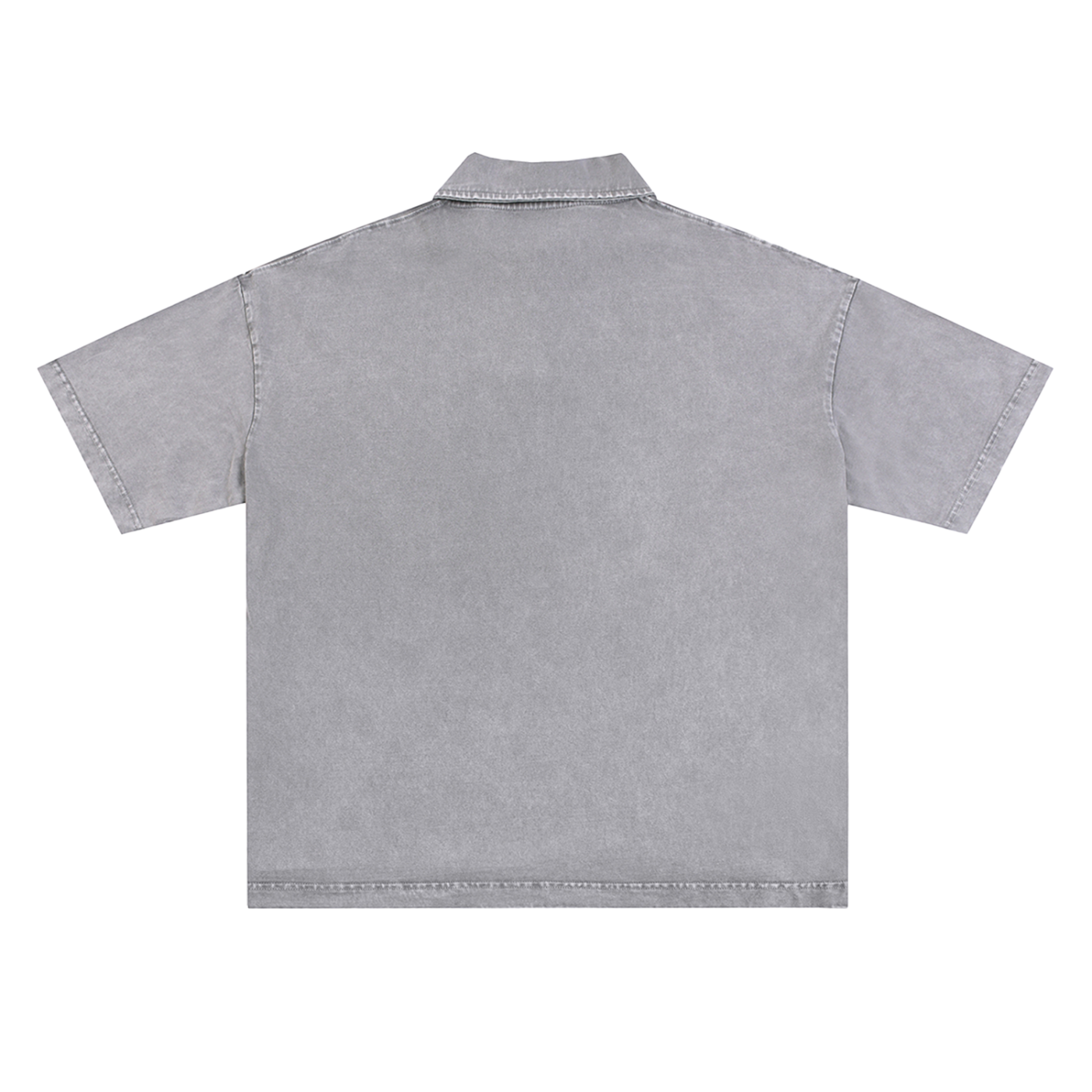 Heavyweight Snow-Washed Polo T-Shirt - Gorilian