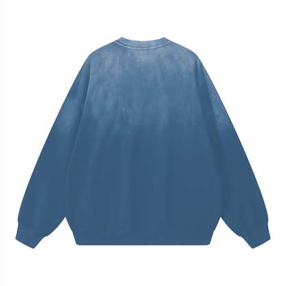 Sunfade Drop-Shoulder Cotton Sweatshirt - Gorilian