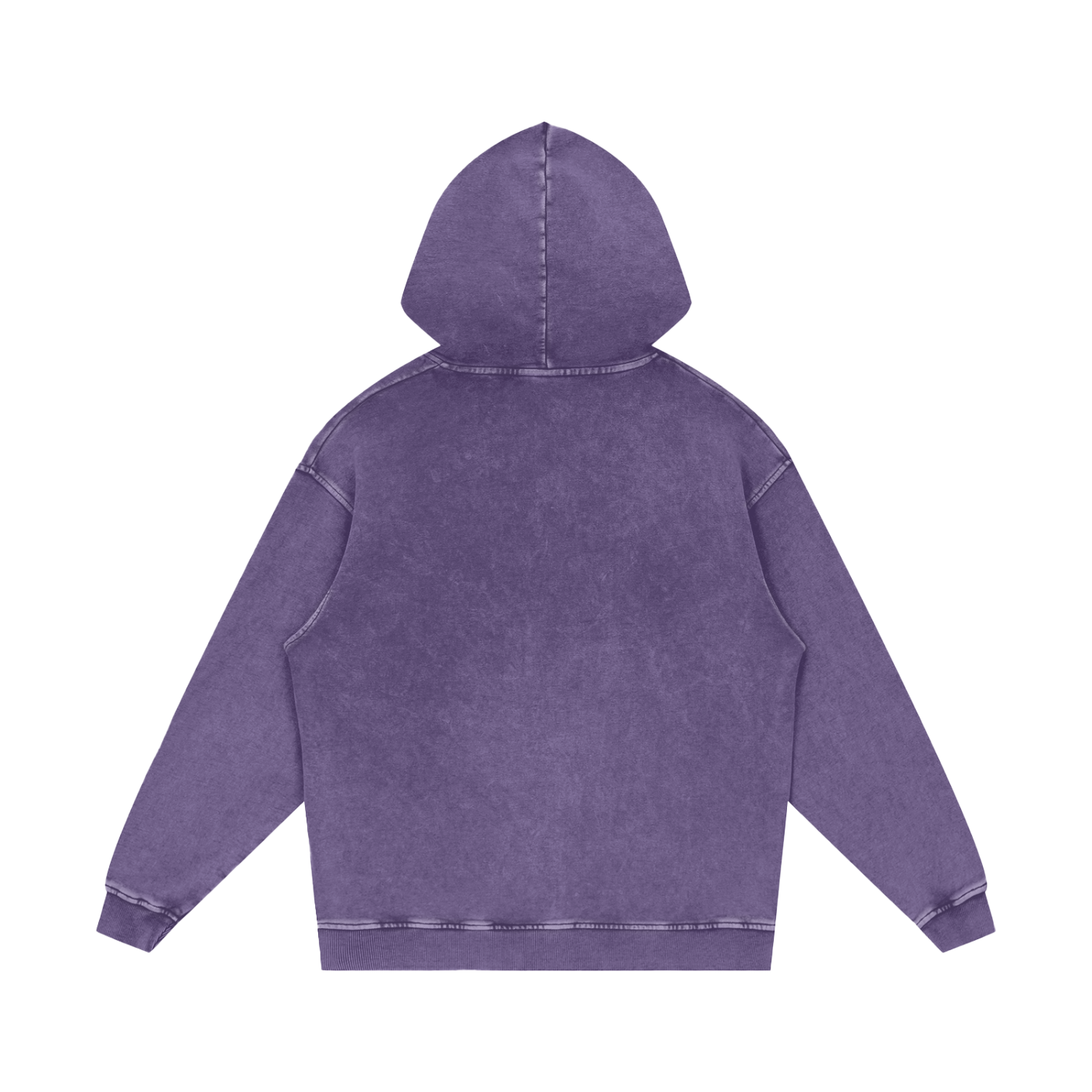 Snow Washed Loose Cotton Hoodie - Gorilian