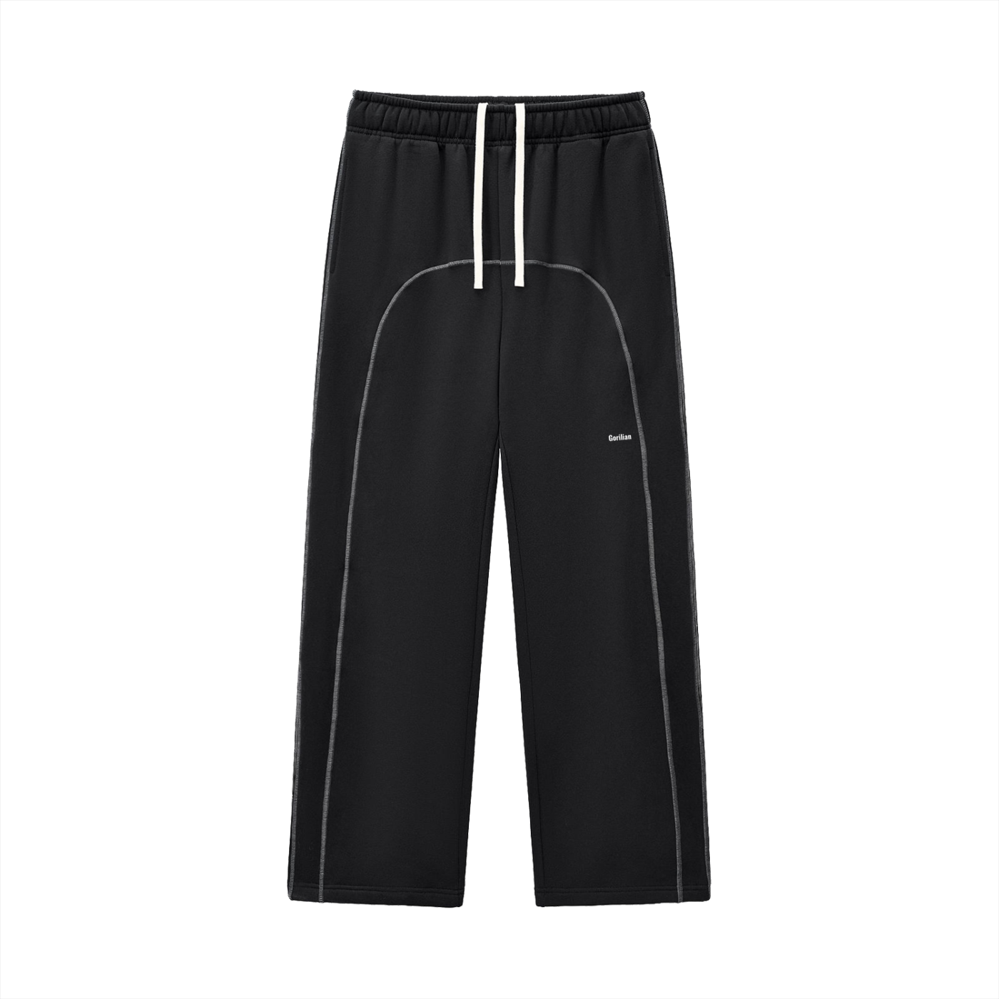 Contrast-Stitched Fleece Sweatpants - Gorilian