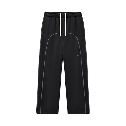 Contrast-Stitched Fleece Sweatpants - Gorilian