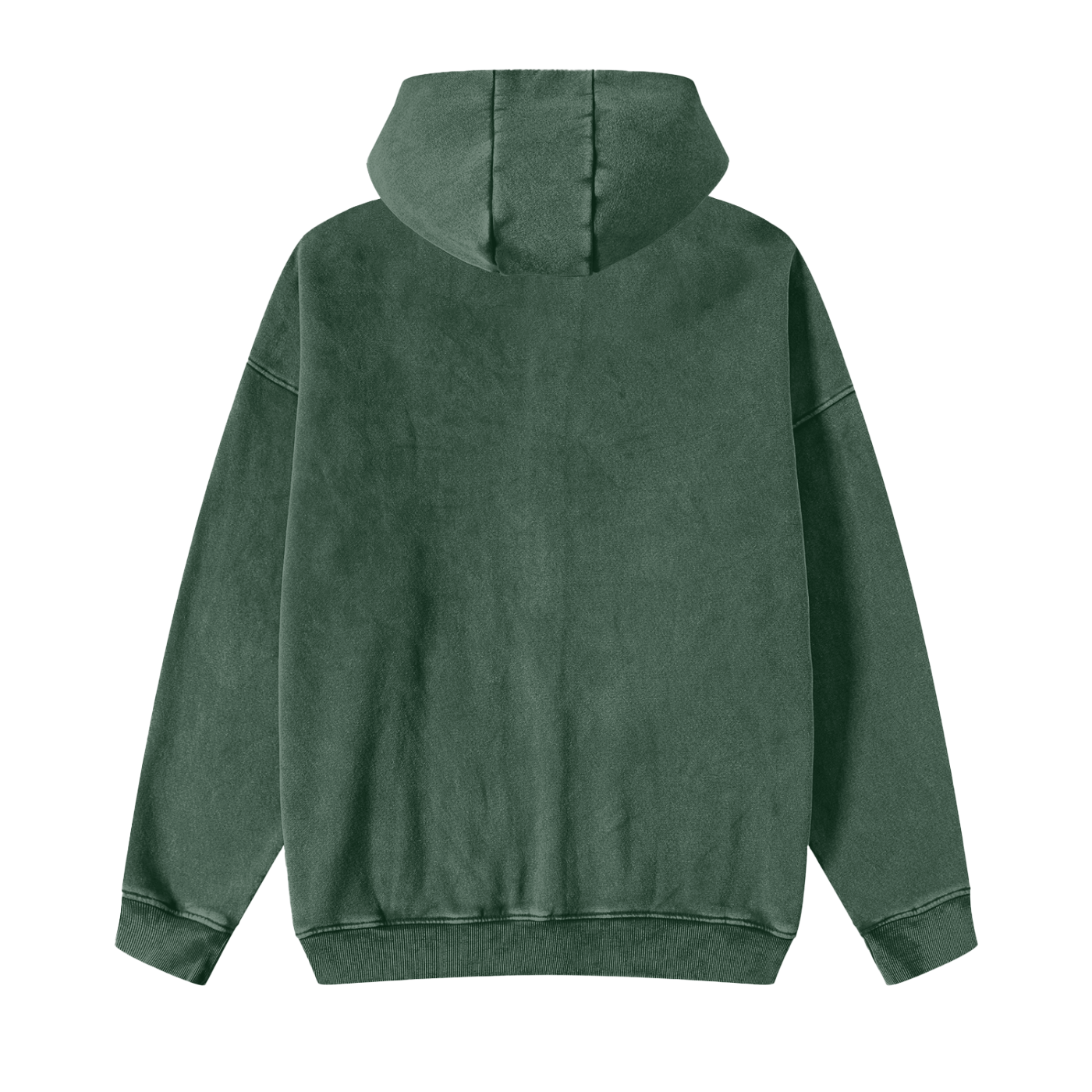 Snow Washed Zip-Through Fleece Hoodie - Gorilian