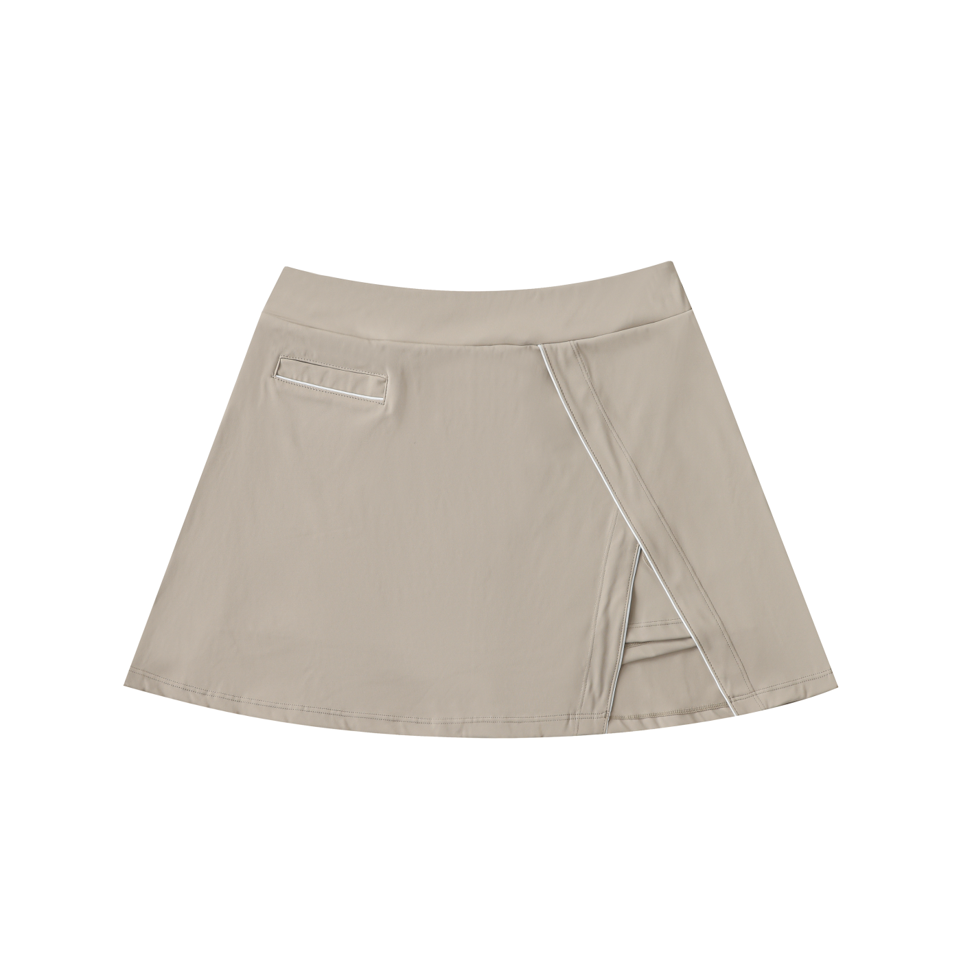 High-Waist Pocketed A-Line Skirt - Gorilian