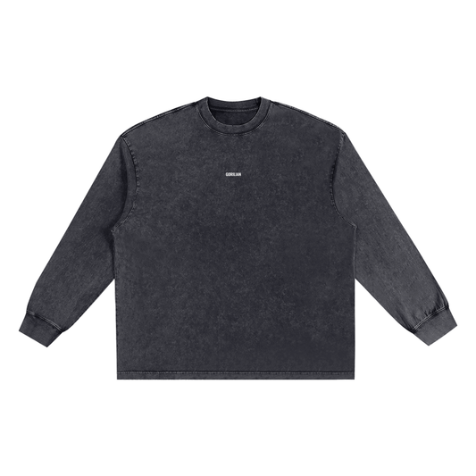 Snow Washed Frayed Edge T-Shirt - Gorilian
