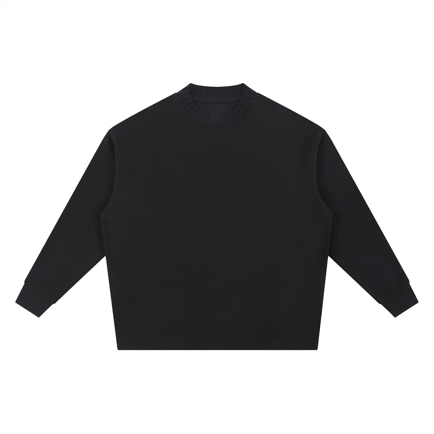 Knitted Round Neck Oversize Sweatshirt - Gorilian