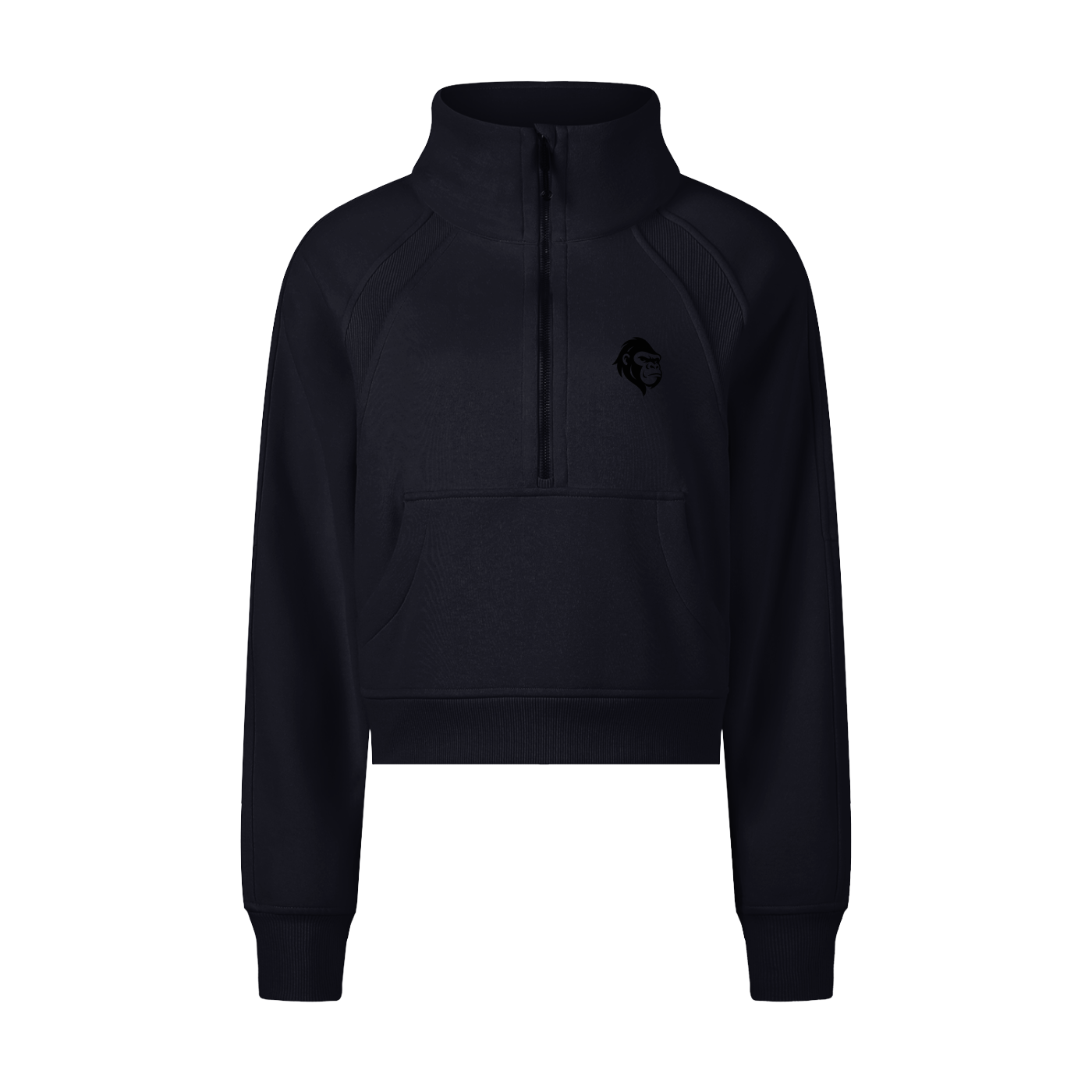 Cropped Half-Zip Sweatshirt - Gorilian