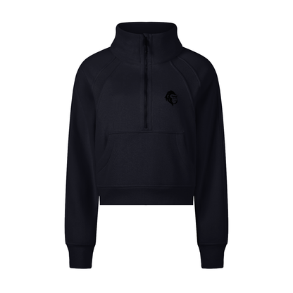 Cropped Half-Zip Sweatshirt - Gorilian