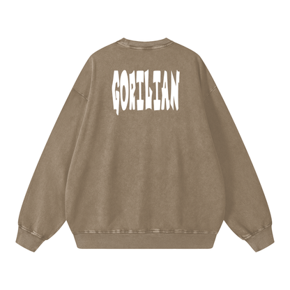 Snow Washed Oversized Sweatshirt - Gorilian
