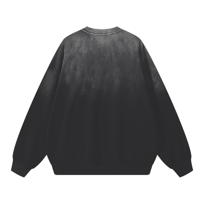 Sunfade Drop-Shoulder Cotton Sweatshirt - Gorilian