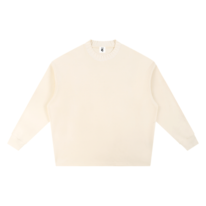 Knitted Round Neck Oversize Sweatshirt - Gorilian