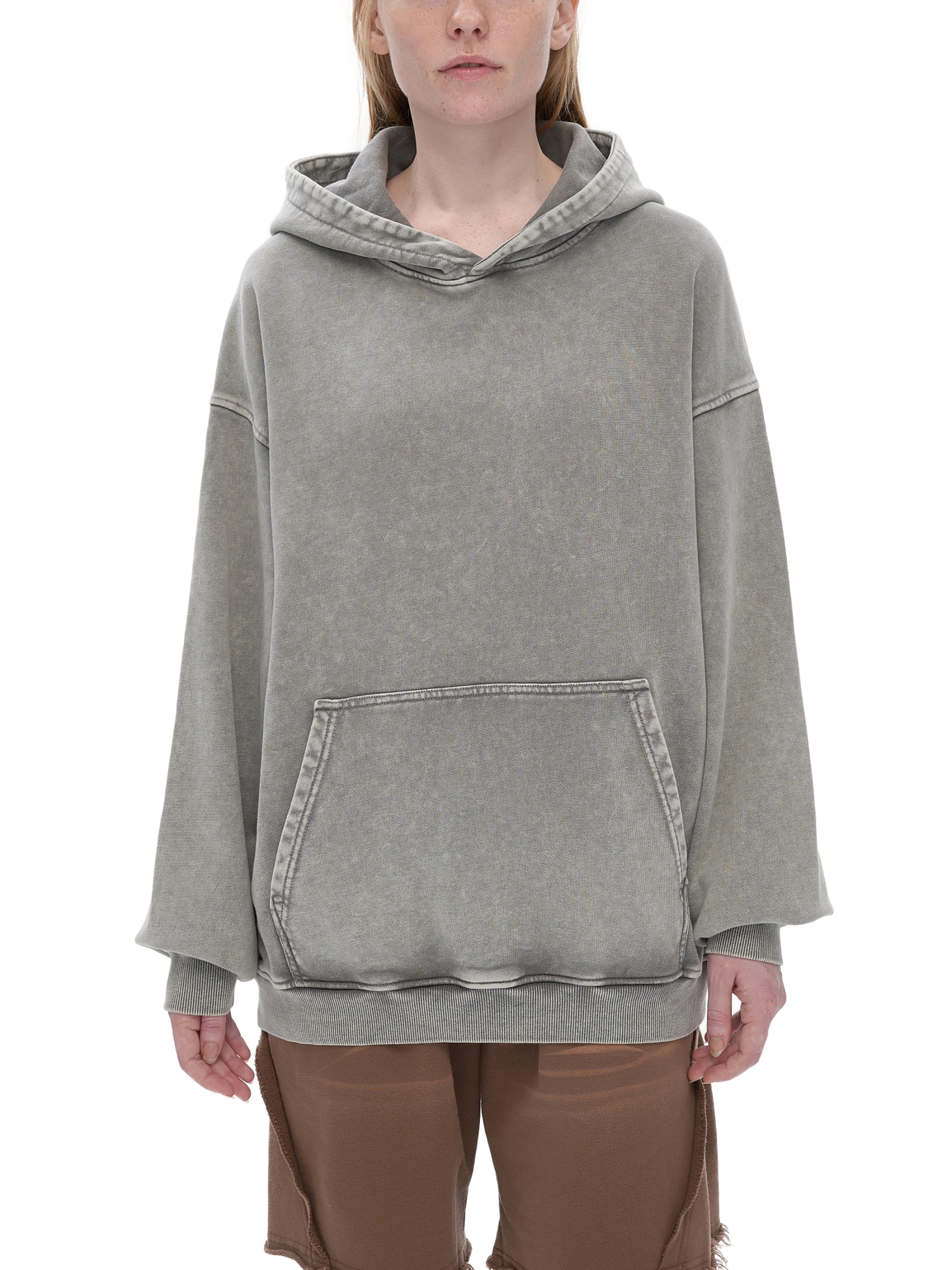 Snow Washed Loose Cotton Hoodie - Gorilian