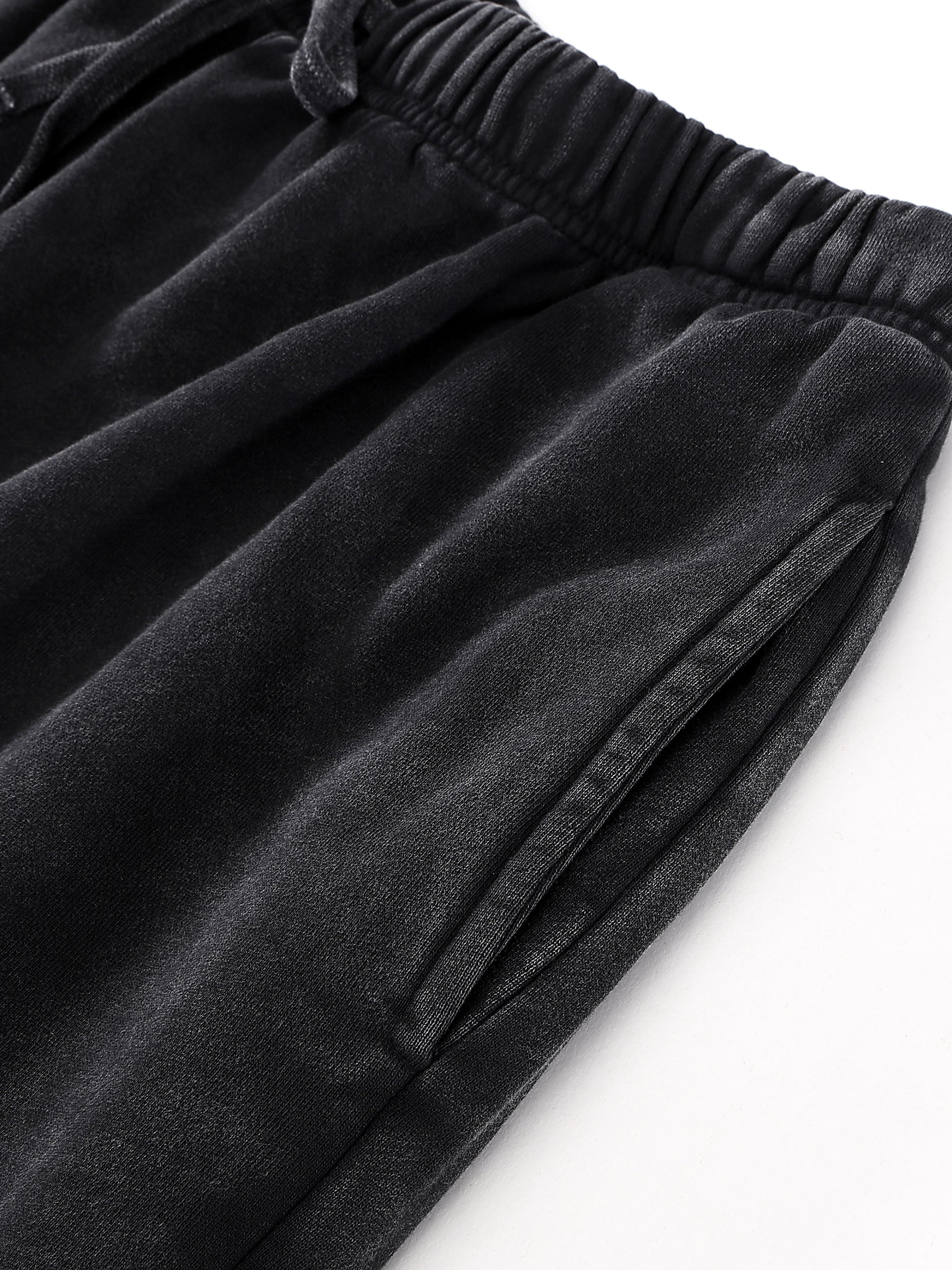 Snow Washed Raw Hem Shorts - Gorilian
