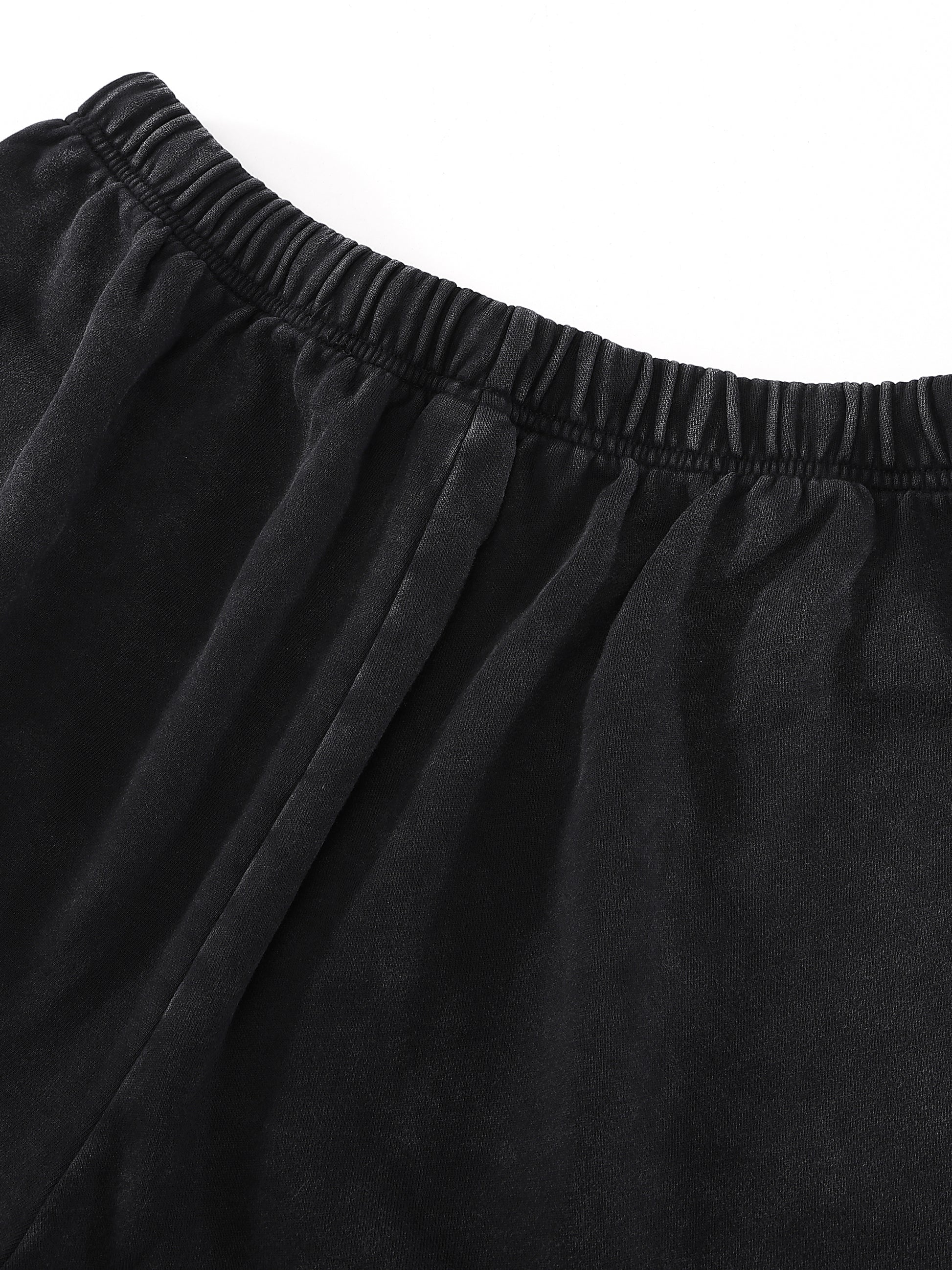 Snow Washed Raw Hem Shorts - Gorilian