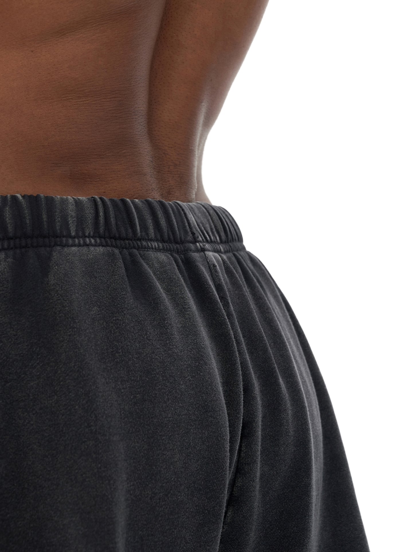 Snow Washed Raw Hem Shorts - Gorilian