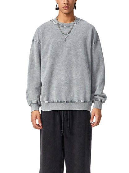 Snow Washed Oversized Sweatshirt - Gorilian