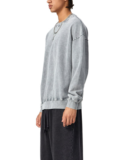 Snow Washed Oversized Sweatshirt - Gorilian