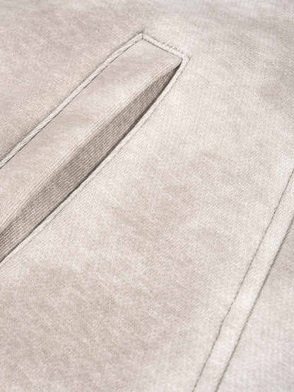 Dirty Washed Boxy Zip-up Fleece Hoodie - Gorilian