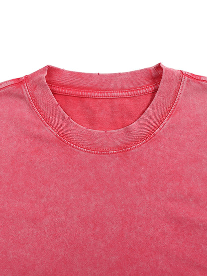 Snow Washed Frayed Edge T-Shirt - Gorilian
