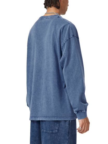 Snow Washed Frayed Edge T-Shirt - Gorilian