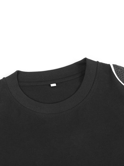 Contrast Piped Panel T-Shirt - Gorilian