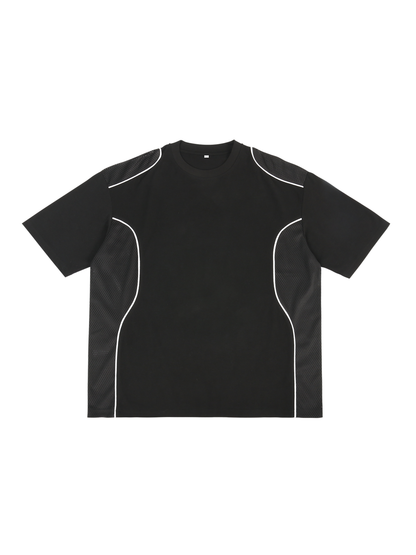 Contrast Piped Panel T-Shirt - Gorilian