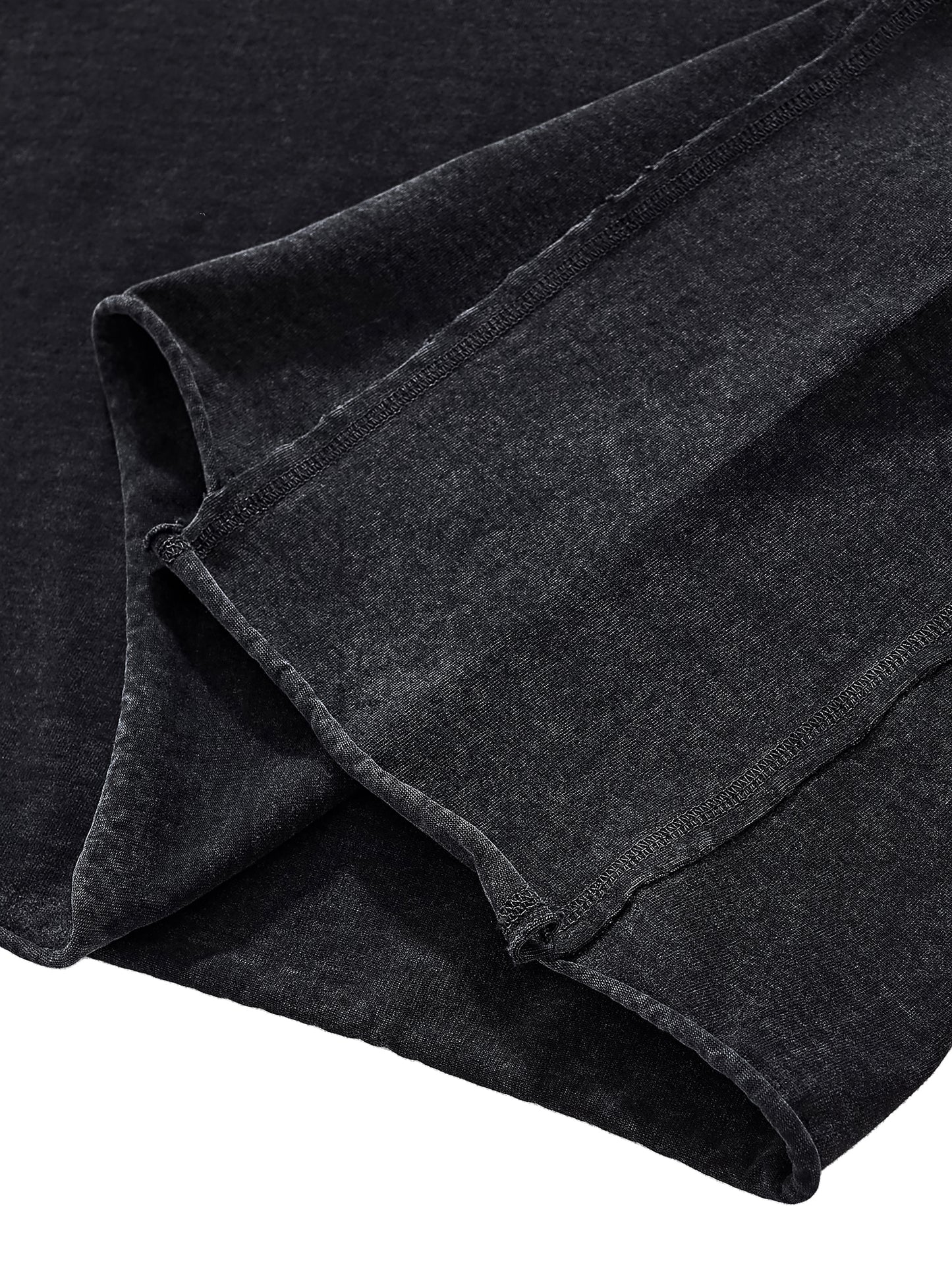 Raw Edge Snow Washed Boxy T-Shirt - Gorilian