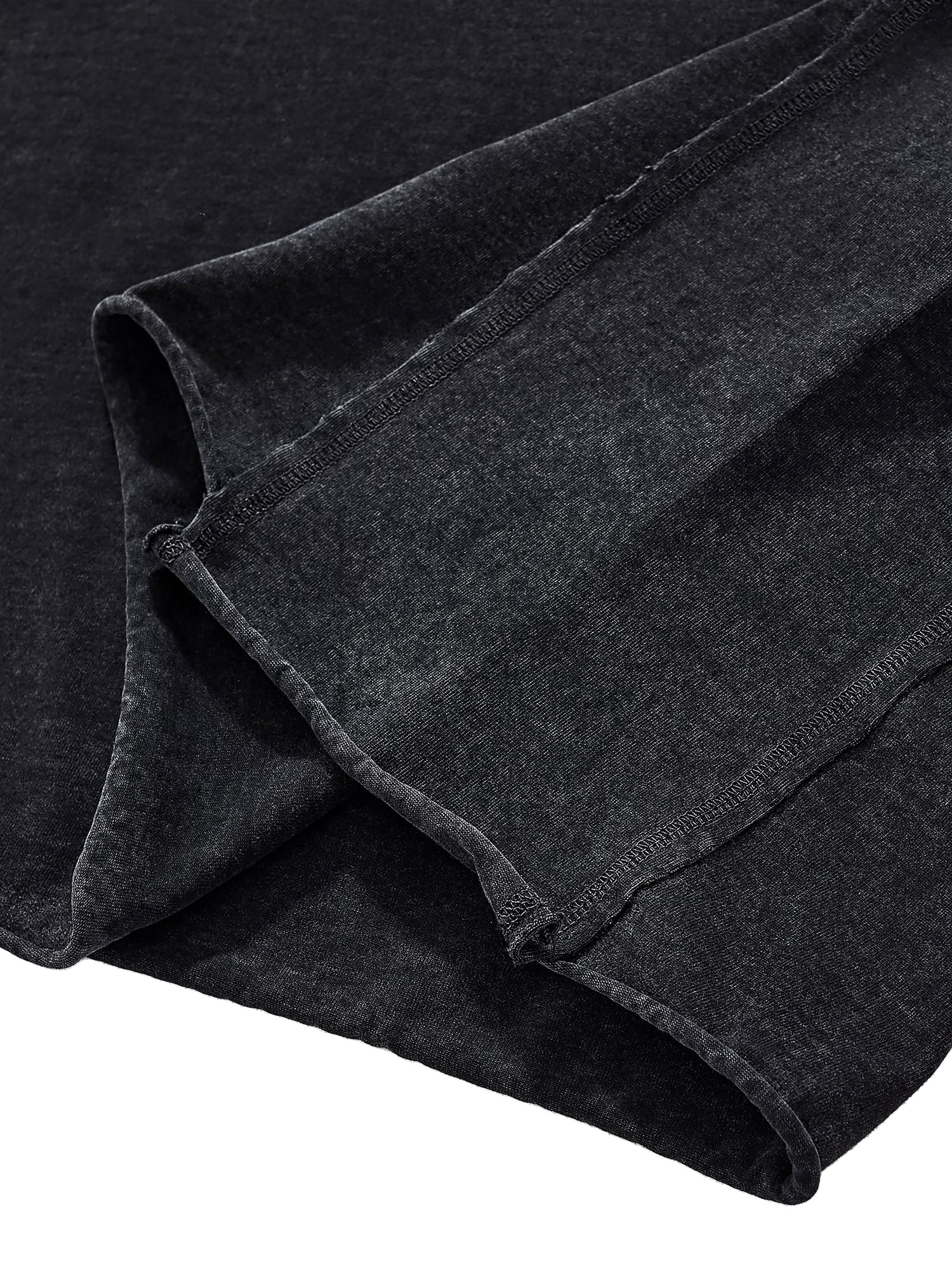 Raw Edge Snow Washed Boxy T-Shirt - Gorilian