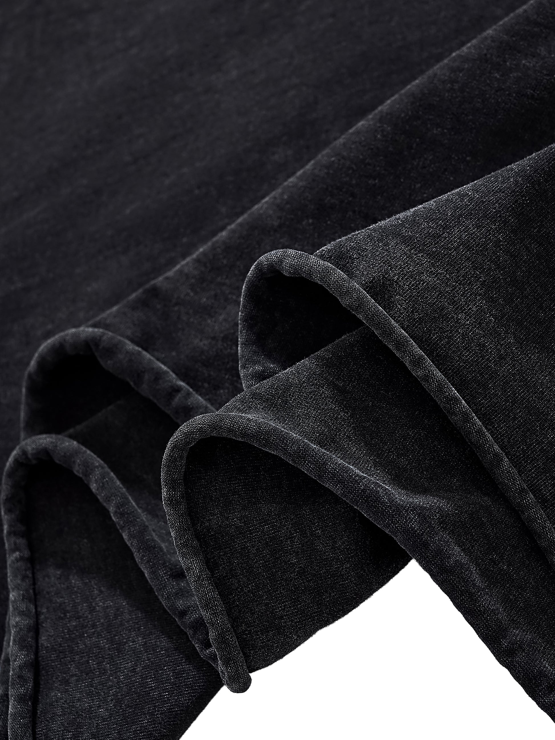 Raw Edge Snow Washed Boxy T-Shirt - Gorilian