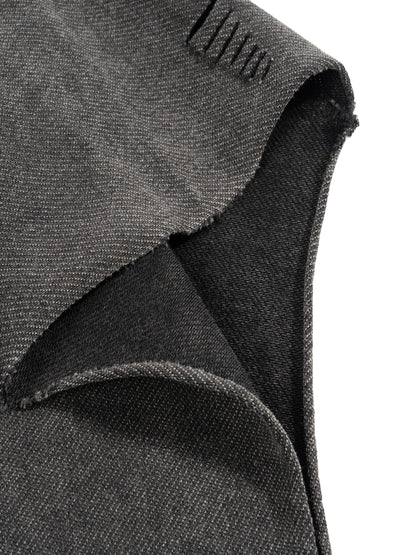 Snow Washed Boxy Hooded Tank Top - Gorilian