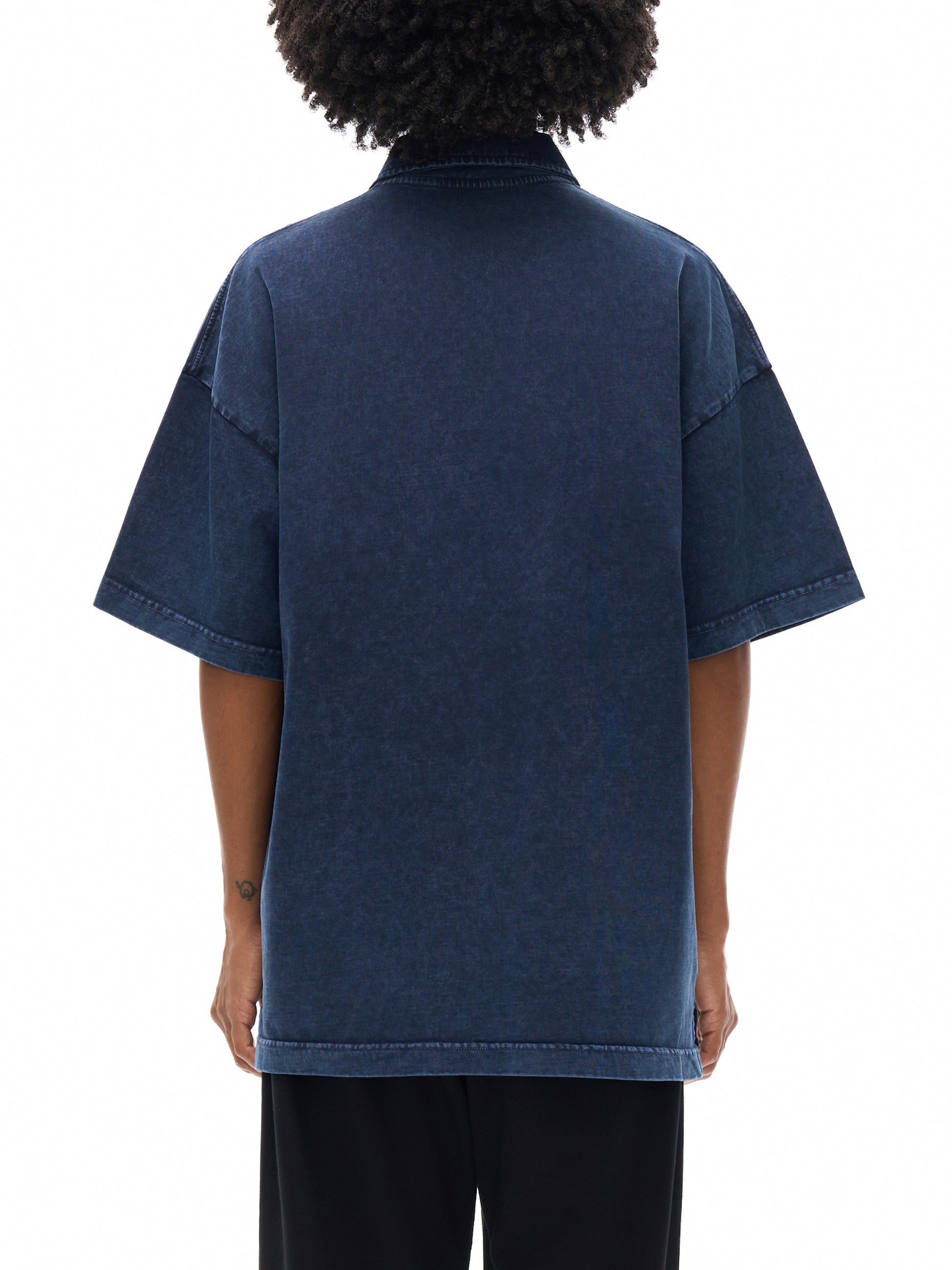Heavyweight Snow-Washed Polo T-Shirt - Gorilian