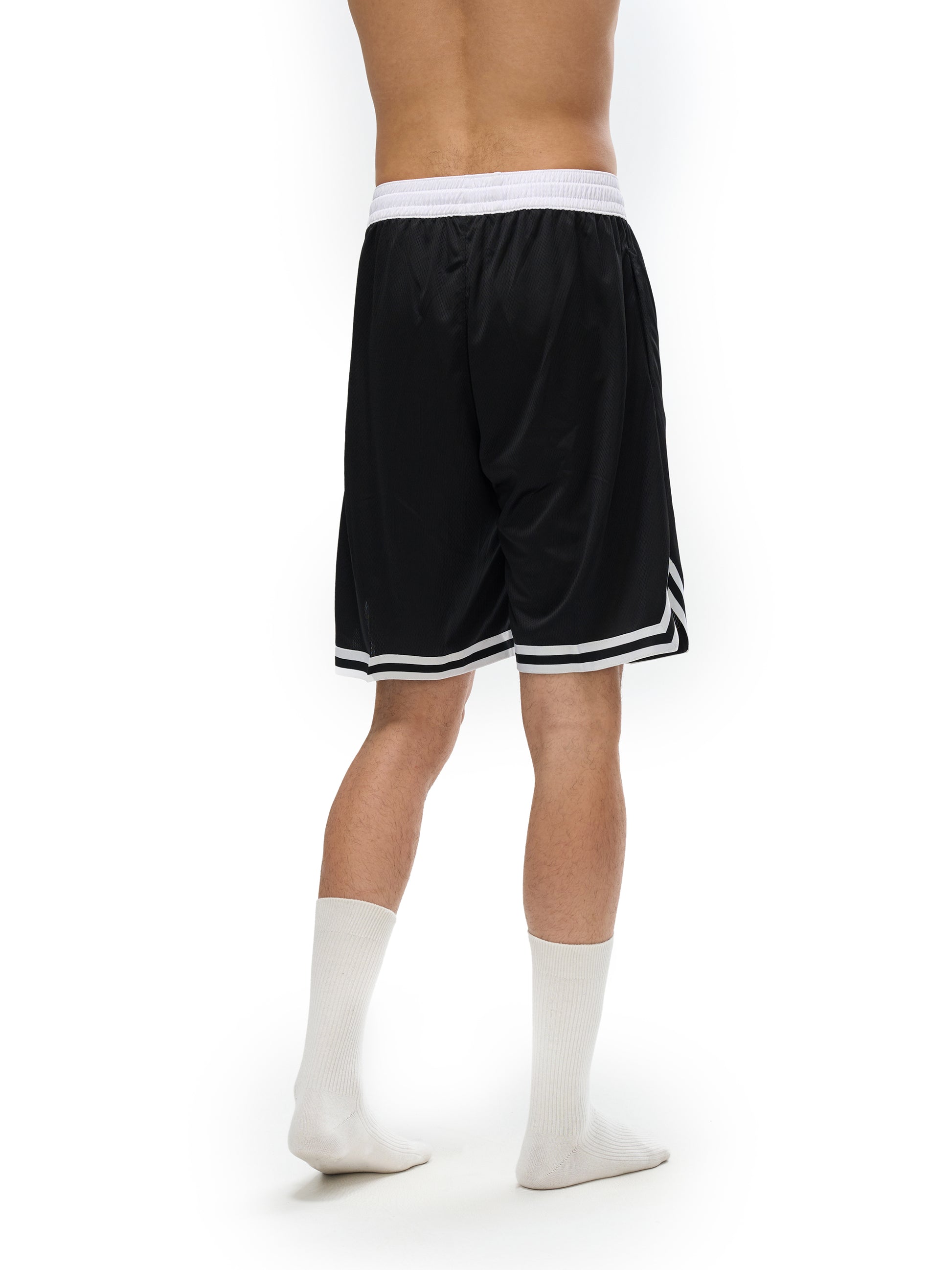Classic Stripe Trim Basketball Shorts - Gorilian