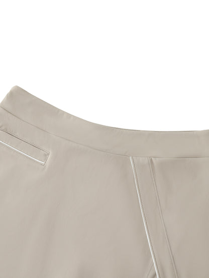 High-Waist Pocketed A-Line Skirt - Gorilian