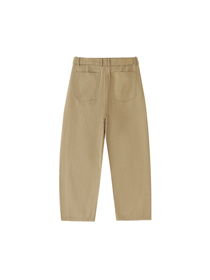 Twisted-Seam Belted Curved-Blade Pants - Gorilian