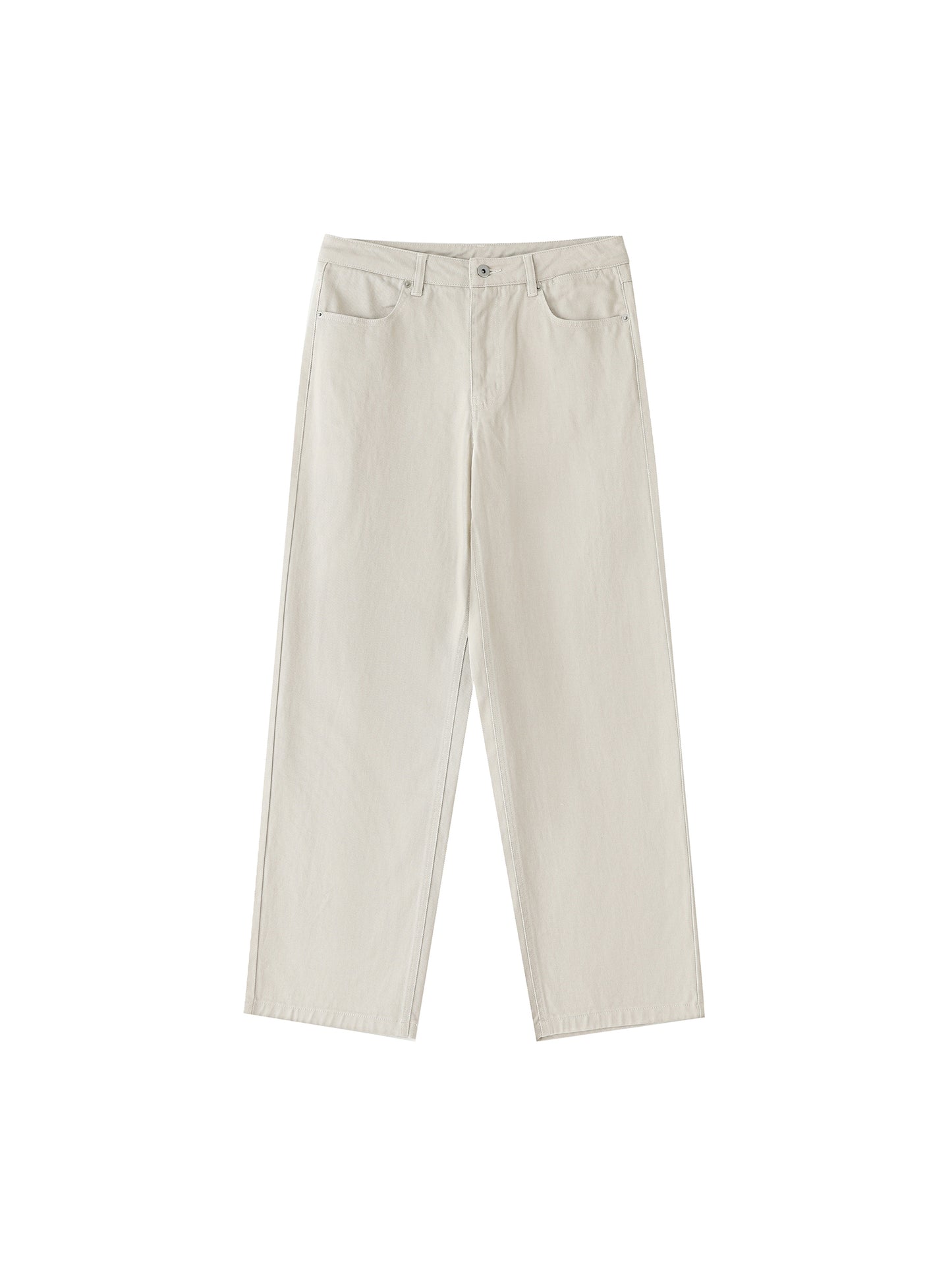 Heavyweight Cotton Straight-Leg Pants - Gorilian