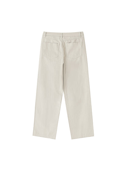 Heavyweight Cotton Straight-Leg Pants - Gorilian
