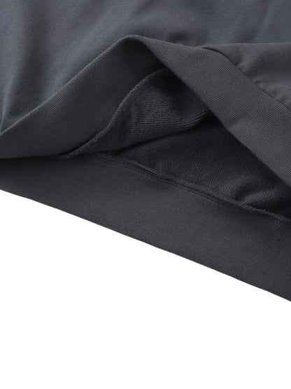 Close-up of dark gray fabric on a white background