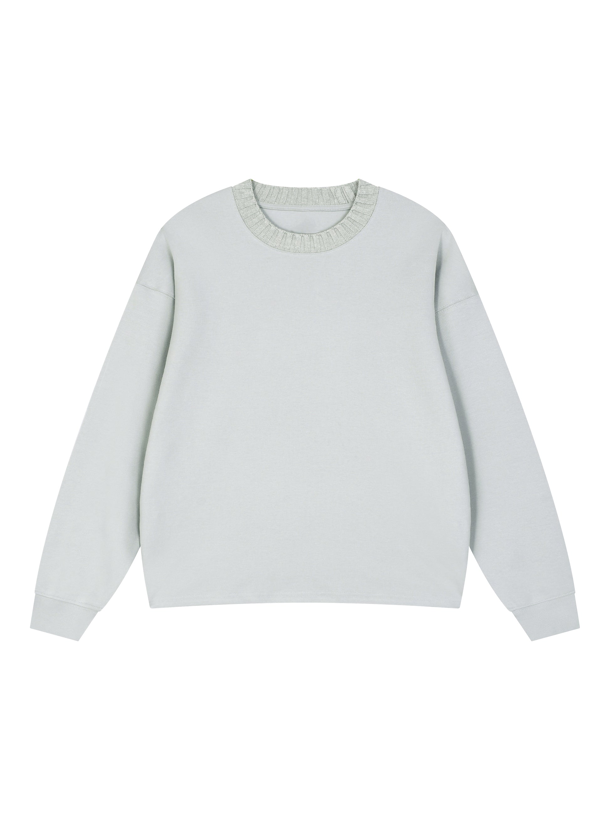 Knitted Round Neck Oversize Sweatshirt - Gorilian