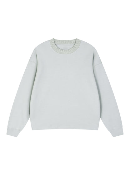 Knitted Round Neck Oversize Sweatshirt - Gorilian